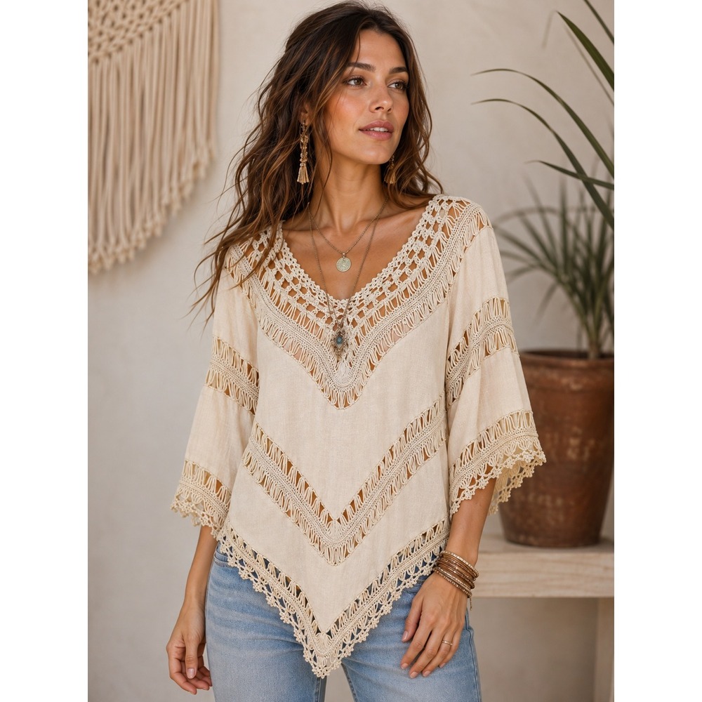 Urban Outfitters Ecote Boho Hippie Coachella Festival Crochet Top XS NWT